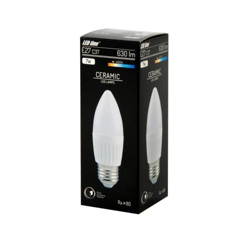 żarówka LED E27 7W C37 biała dzienna_5