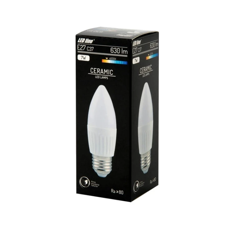 żarówka LED E27 7W C37 biała dzienna_5