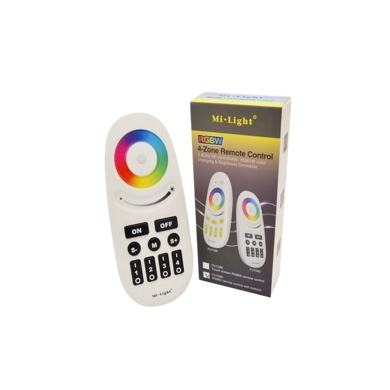 Komplet na 2 strefy - pilot z klawiszami klasycznymi 4 - strefowy LED RGB, RGBW + 2 x odbiornik LED RGB_1