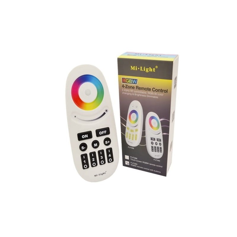 Komplet na 4 strefy - pilot z klawiszami klasycznymi 4 - strefowy LED RGB, RGBW + 4 x odbiornik LED RGB_1
