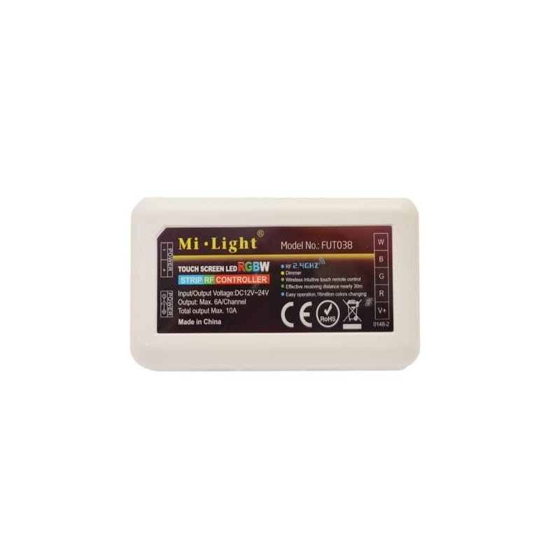 Komplet na 4 strefy - pilot dotykowy 4 - strefowy LED RGB, RGBW + 4 x odbiornik LED RGBW_4