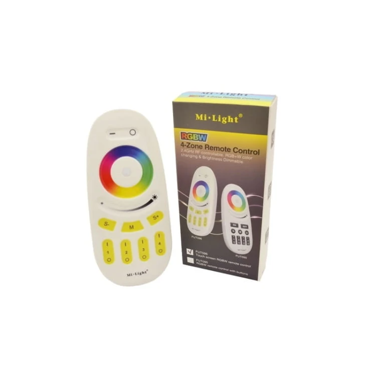 Komplet na 4 strefy - pilot dotykowy 4 - strefowy LED RGB, RGBW + 4 x odbiornik LED RGBW_1