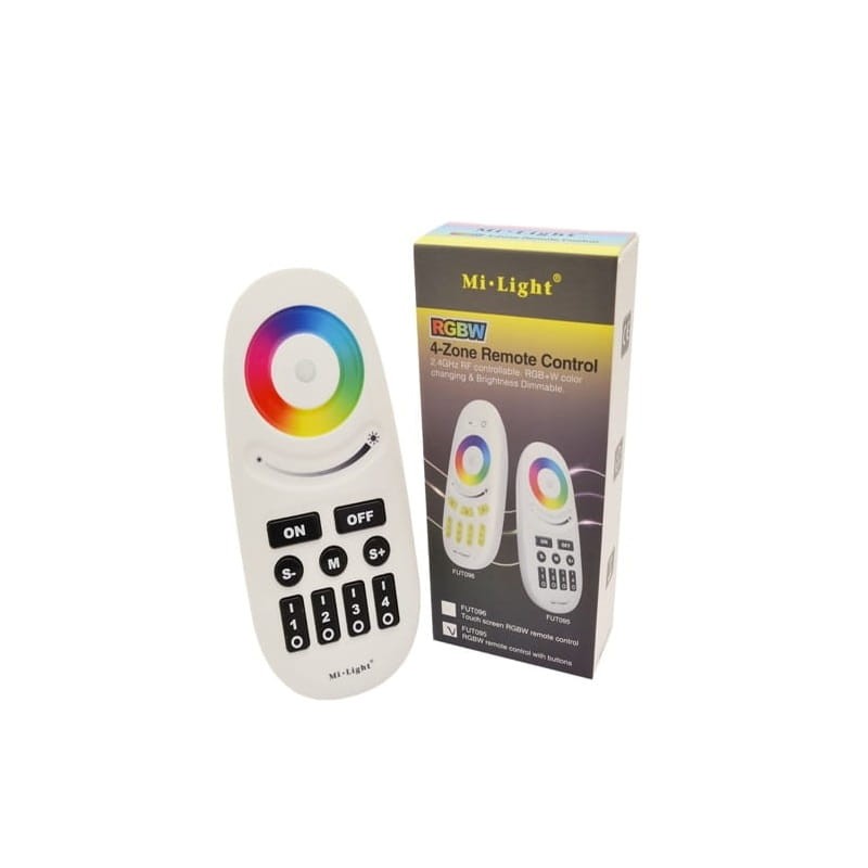 Komplet na 2 strefy - pilot z klawiszami klasycznymi 4 - strefowy LED RGB, RGBW + 2 x odbiornik LED RGBW_1