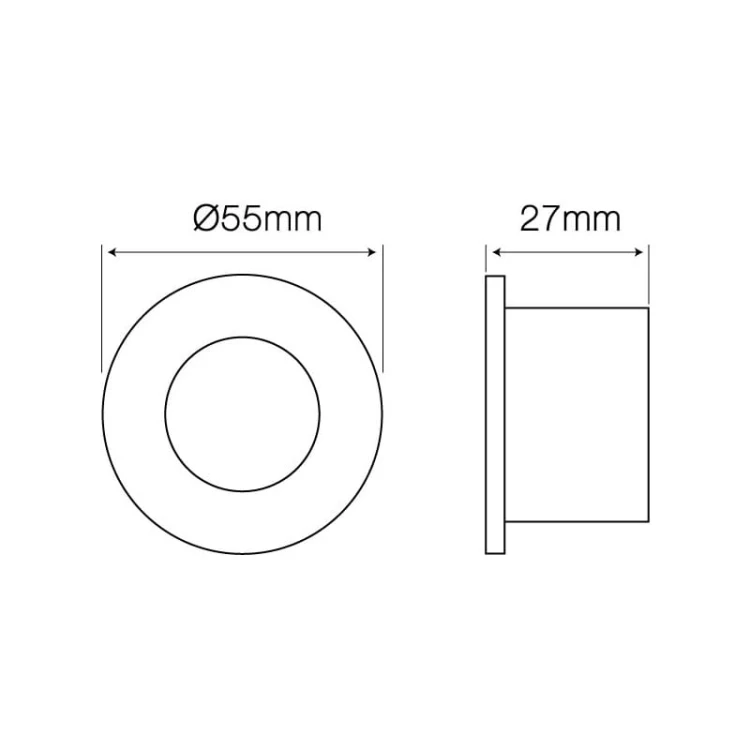 Oprawa sufitowa wodoodporna MR11 chrom okrągła  stała odlew  aluminium_2
