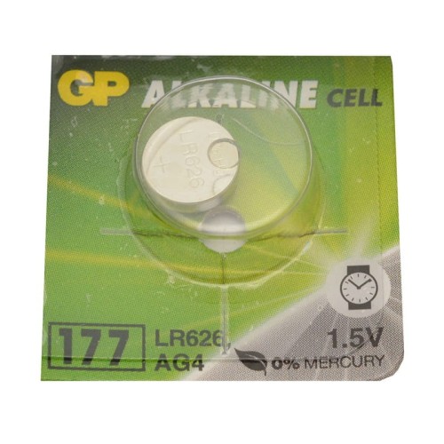 BATERIA GP zegarkowa 177F AG4 LR626 ALKALICZNA 1,5V -1 szt.