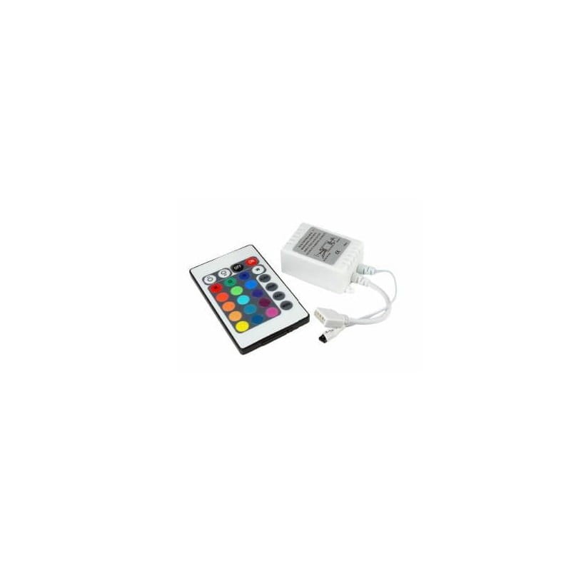 Kontroler LED RGB IR + pilot 24 przyciski 12V 6A 72W