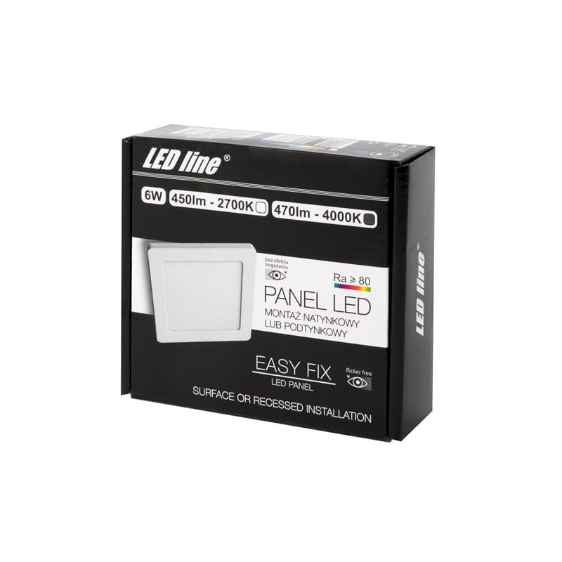 Panel sufitowy kwadrat  6W  2700K kwadrat - biała dzienna_5