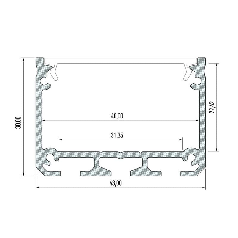 PROFIL ILEDOS  2 metry