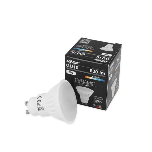 ŻARÓWKA LED GU10 7W biała zimna 6000K
