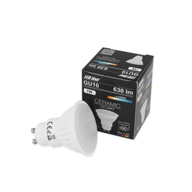 ŻARÓWKA LED GU10 7W biała zimna 6000K