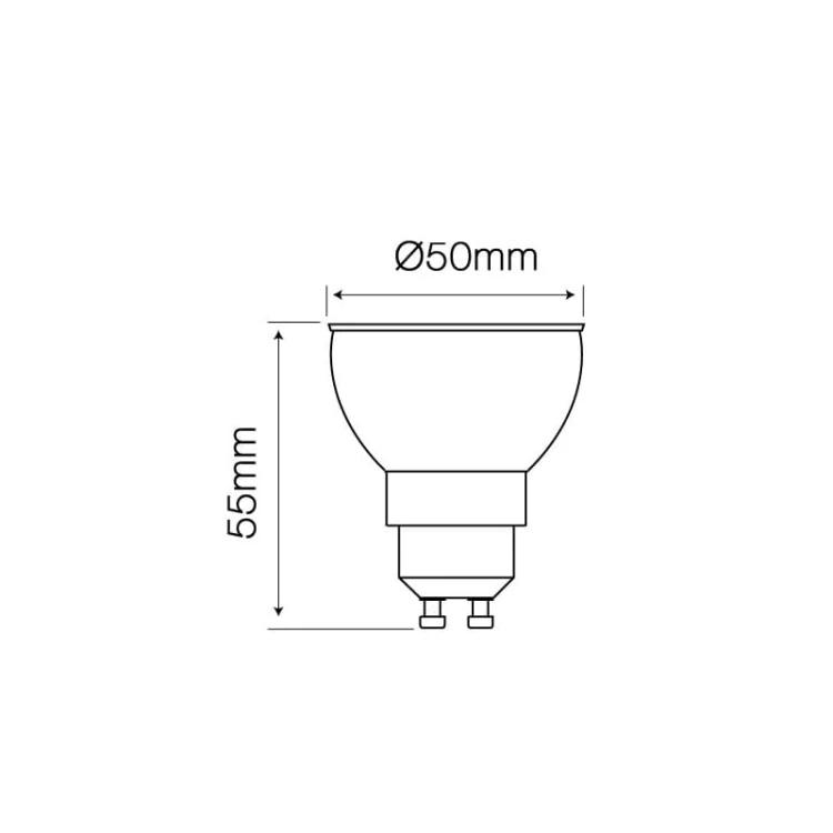 ŻARÓWKA LED GU10 7W biała zimna 6000K_2