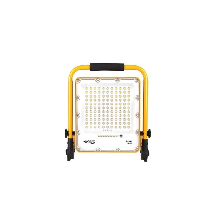 Naświetlacz przenośny LED 100W IP65 biały neutralny z akumulatorem