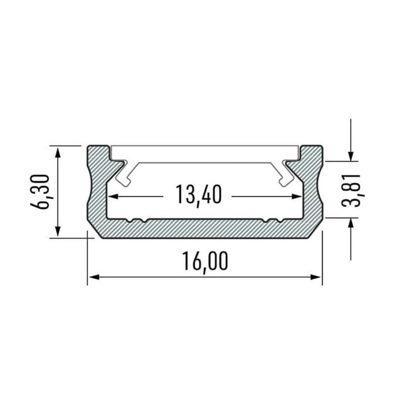 PROFIL typ D czarny wymiar