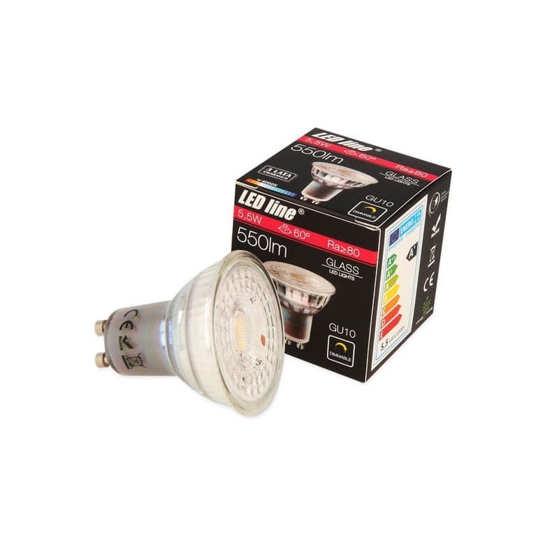 Żarówka LED Ledline GU10 5,5W 230V ściemnialna biała dzienna 60° Dim to Warm