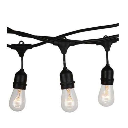Lampa, oprawa zwieszana, girlanda 10xE27 długość 5m