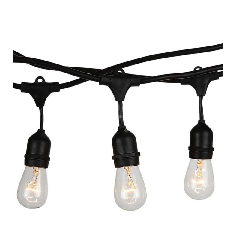 Lampa, oprawa zwieszana, girlanda 15xE27 długość 15m