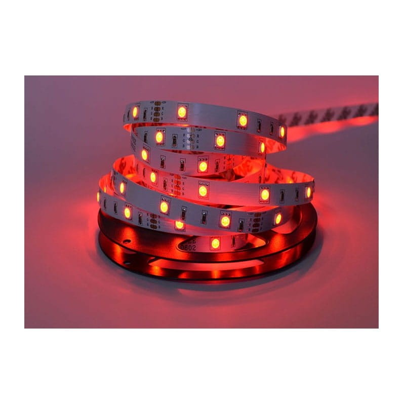 Taśma LED RGB 150SMD5050 niewodoodporna IP20 czerwona