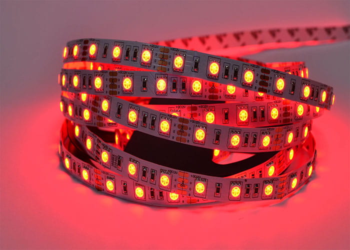 Taśma LED RGB 300 5050 niewodoodporna IP20 - 1m czerwony