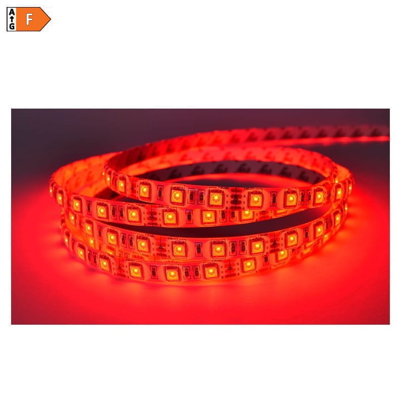 Taśma LED RGB 300 5050 wodoodporna IP65 - 1m czerwona
