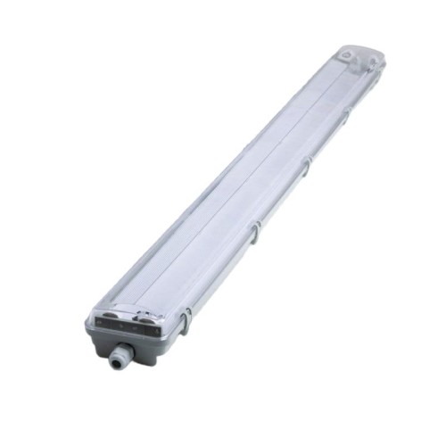 Oprawa hermetyczna z odbłyśnikiem 120cm dla 2 szt. TUB LED T8 120 cm - 1 stronne zasilanie