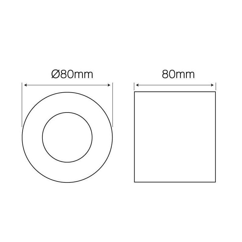 242557 oprawa tuba wodoodporna natynkowa czarna