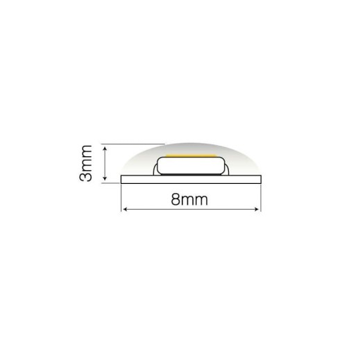 Taśma LED LEDline PRO 300SMD3528 24V biała dzienna IP65 WODOODP. - 5m wymiary