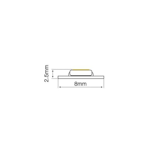 Taśma LED LEDline PRO 300SMD3528 24V biała dzienna IP20 NIEWODOODP. - 5m wymiary