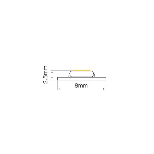 Taśma LED LEDline PRO 300SMD3528 24V biała dzienna IP20 NIEWODOODP. - 5m wymiary