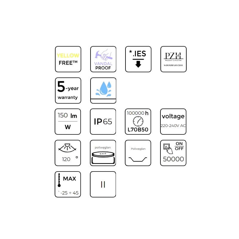 Lampa LED TRI-PROOF LINKER PRIME IP65 21W 3150lm biała dzienna_3