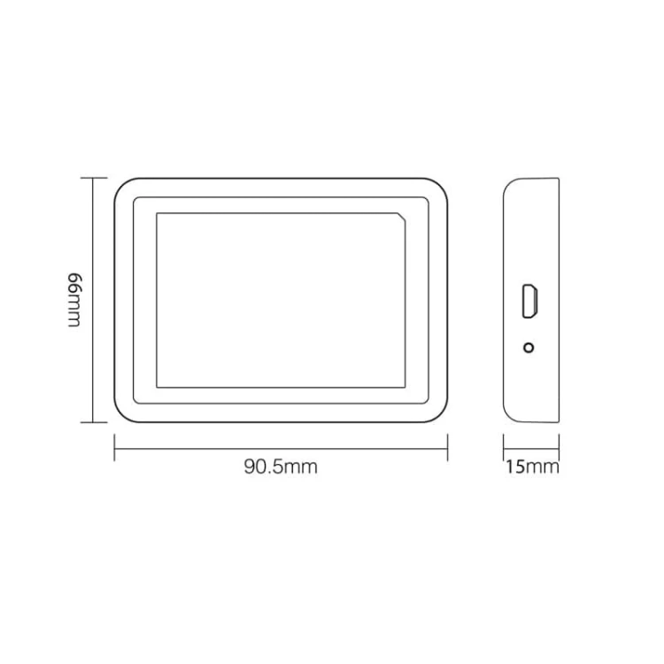 Mostek WiFi MILIGHT - WL-BOX1 wymiary