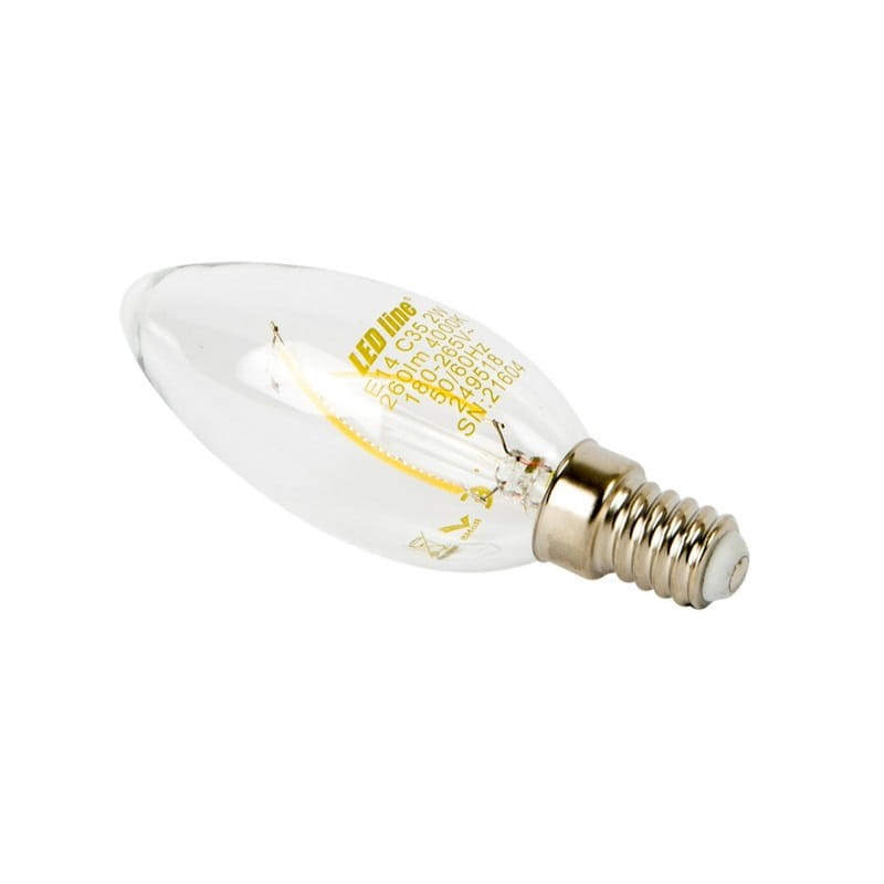 Żarówka LED LEDline E14 C35 Filament 2W