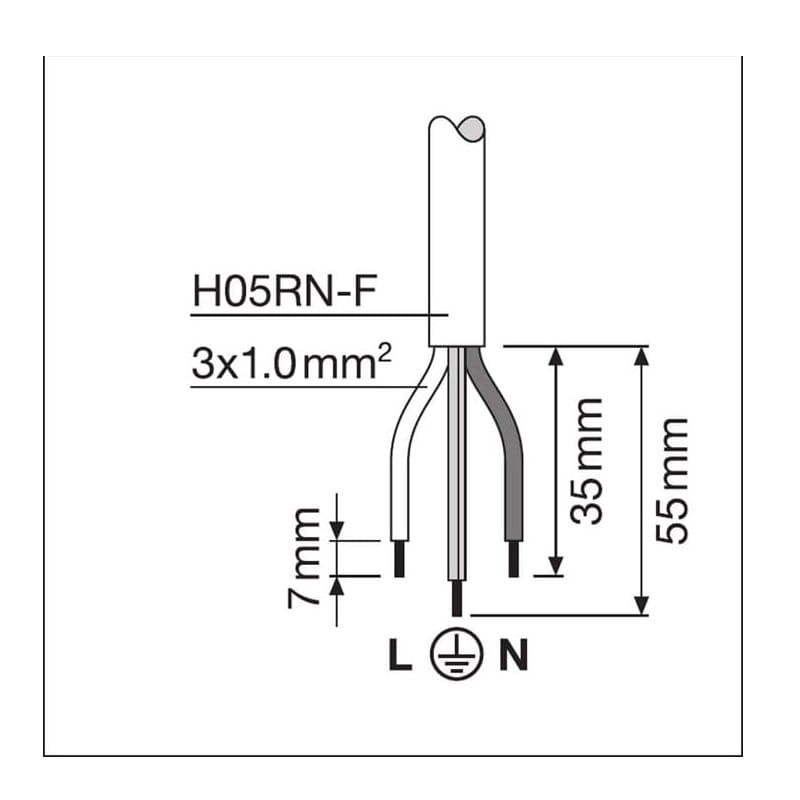 Naświetlacz LED LEDVANCE FLOODLIGHT 20W - 4000K biały przewód