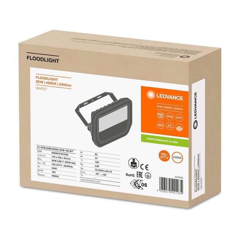 Naświetlacz LED LEDVANCE FLOODLIGHT 20W - 4000K biały pudełko