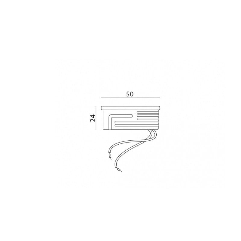 Wkład LED INSERT MILKY STANDARD 5W biała zimna wymiary