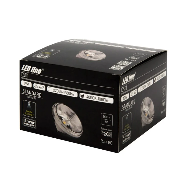 Żarówka LED GU10 ES111 12W 45° biała ciepła pudełko