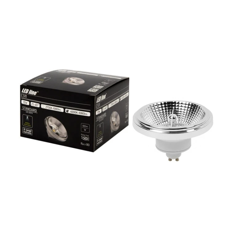Żarówka LED GU10 ES111 12W 45° biała ciepła opakowanie
