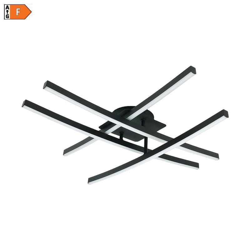 Żyrandol, lampa LED AUSTIN 48W neutralna 4000K czarny