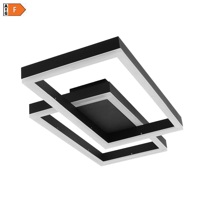 Żyrandol, lampa LED ARTESIA 48W CCT ciepła-zimna czarna + pilot