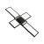 Żyrandol, lampa LED ARTESIA 92W CCT ciepła-zimna czarna + pilot_1