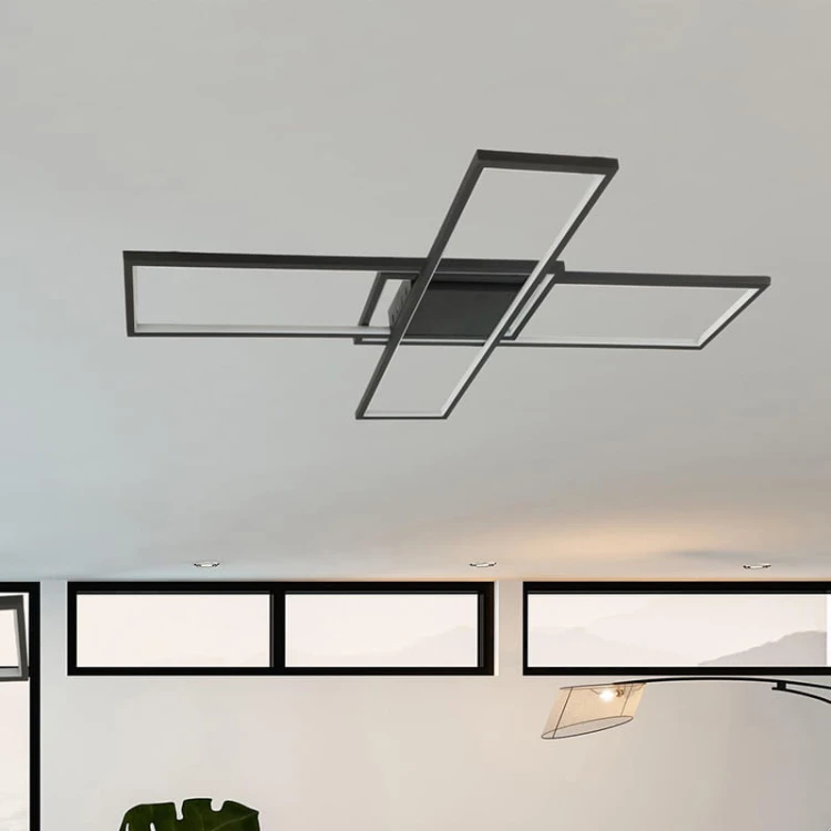 Żyrandol, lampa LED ARTESIA 92W CCT ciepła-zimna czarna + pilot_10