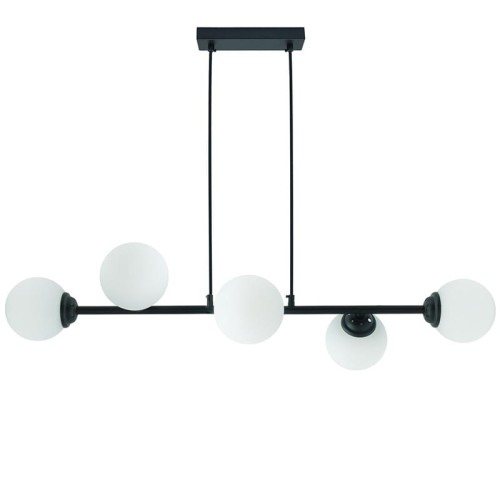 Lampa sufitowa, wisząca 6xE27 PALLE czarna