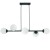 Lampa sufitowa, wisząca 6xE27 PALLE czarna