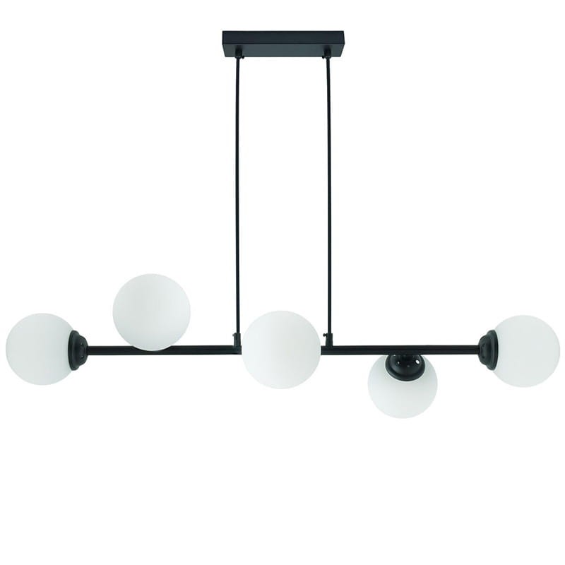 Lampa sufitowa, wisząca 6xE27 PALLE czarna