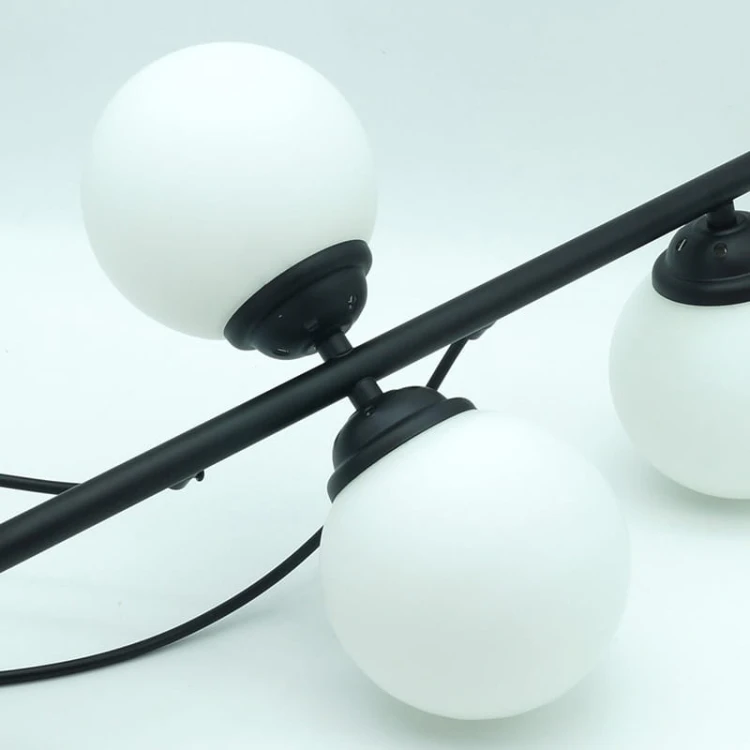 Lampa sufitowa, wisząca 6xE27 PALLE czarna_2