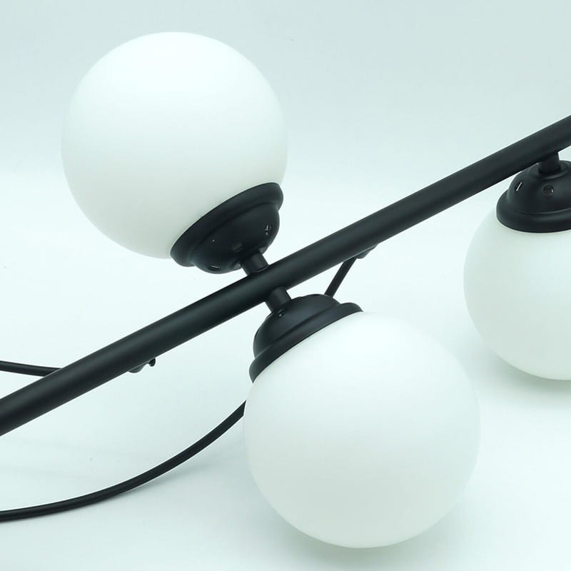 Lampa sufitowa, wisząca 6xE27 PALLE czarna_2