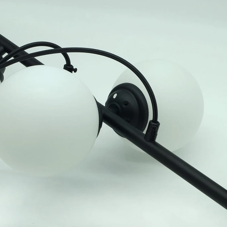 Lampa sufitowa, wisząca 6xE27 PALLE czarna_3