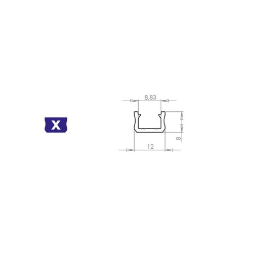profil X czarny wymiar