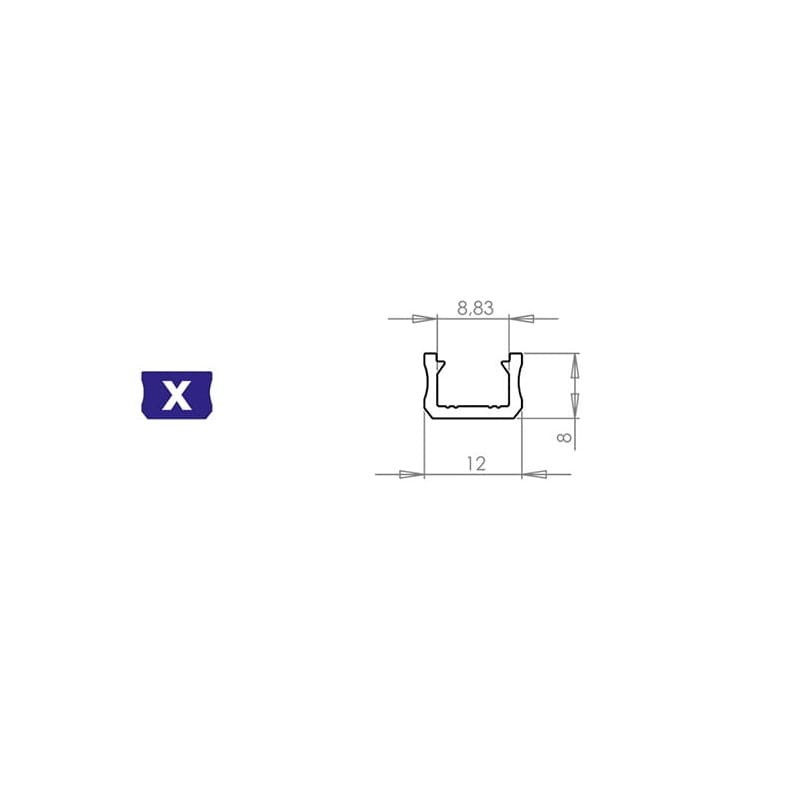 profil X czarny wymiar