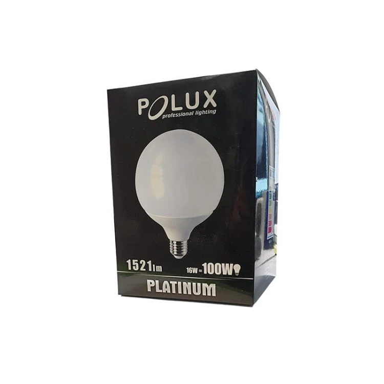 Żarówka LED E27 16W G125 3000K duża kula biała ciepła pudełko