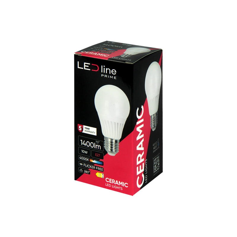 Żarówka LED E27 10W kula A60 ciepła 2700K 1400lm_1